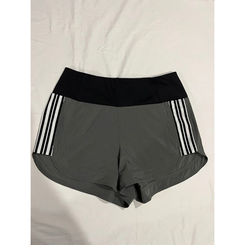 Athleta Athleta Ascender Shorts Gray Black White Side Stripe Size 6 Size 28" / US 6 / IT 42 - 1 Thumbnail
