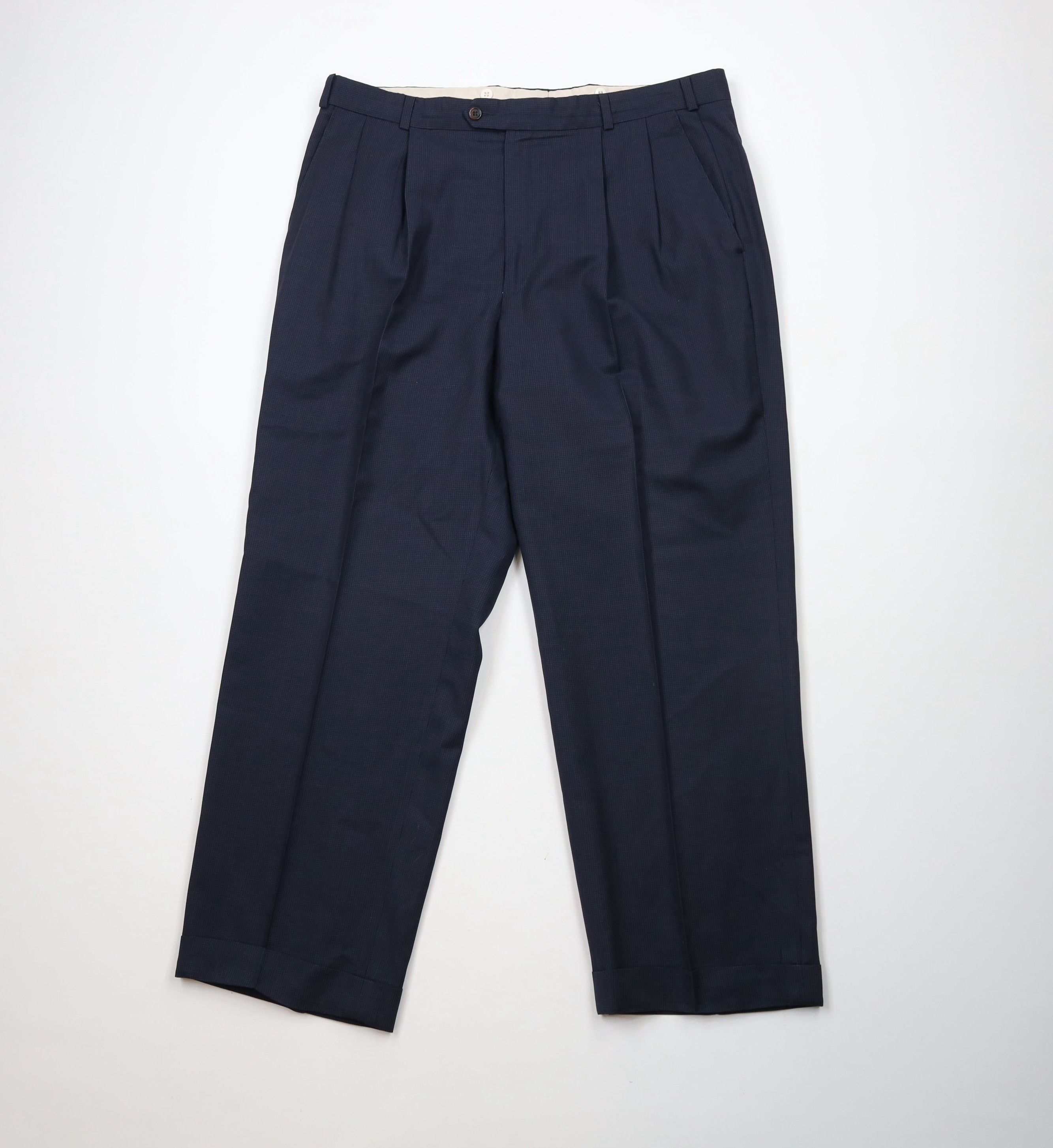 Vintage Vintage 90s Streetwear Wool Blend Wide Leg Chino Pants Size US 36 / EU 52 - 1 Thumbnail