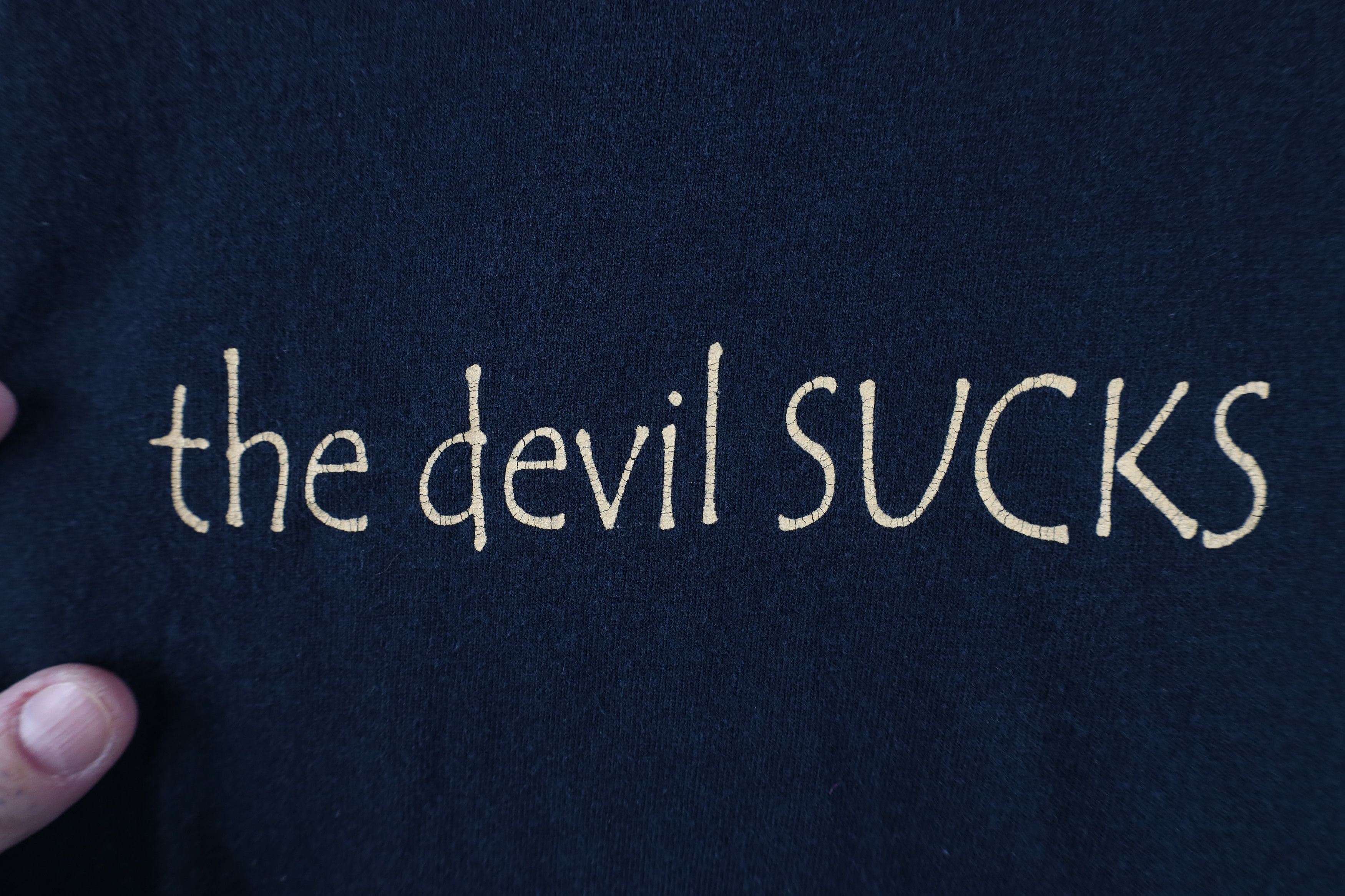 Vintage Vintage Y2K Jesus Christian The Devil Short Sleeve T-Shirt Size US XXL / EU 58 / 5 - 5 Thumbnail