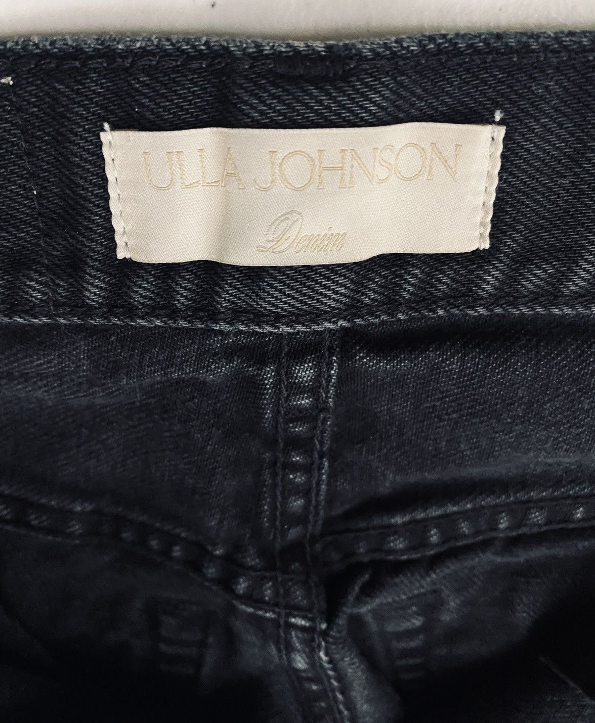 Ulla Johnson Ulla Johnson Black Smoke Wash Agnes Jeans Made in USA 25 VGC Size 25" / US 0 / IT 36 - 2 Thumbnail