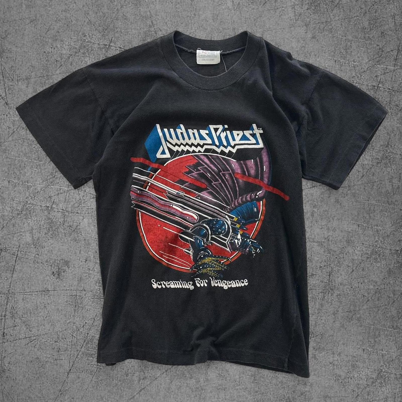 Vintage 1982/83 Judas Priest Screaming for Vengeance Tour Tee Size US S / EU 44-46 / 1 - 1 Thumbnail