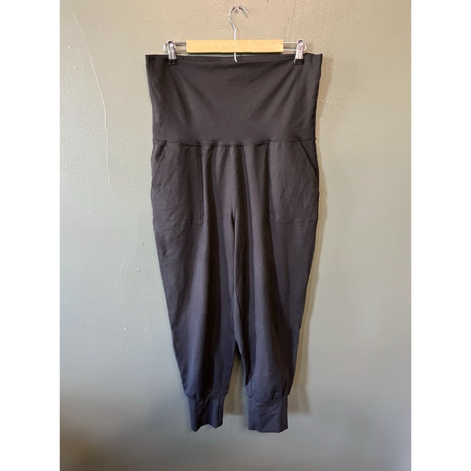 Vintage Offline Aerie Womens Leggings Cropped Size L Black Activewear Adult Womens Leggings Cropped 24in Inseam Baggy style Size 36" / US 14 / IT 50 - 2 Thumbnail