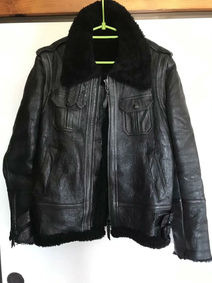 Roen ROEN Deer-Snake-Sheep Leather Jacket 46 Size US S / EU 44-46 / 1 - 1 Thumbnail