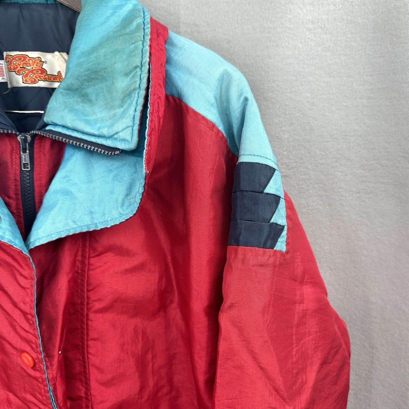 Vintage VINTAGE Comfy Casuals Jacket Women M Quilted Lining Bomber Blue Made in USA READ Size M / US 6-8 / IT 42-44 - 4 Thumbnail