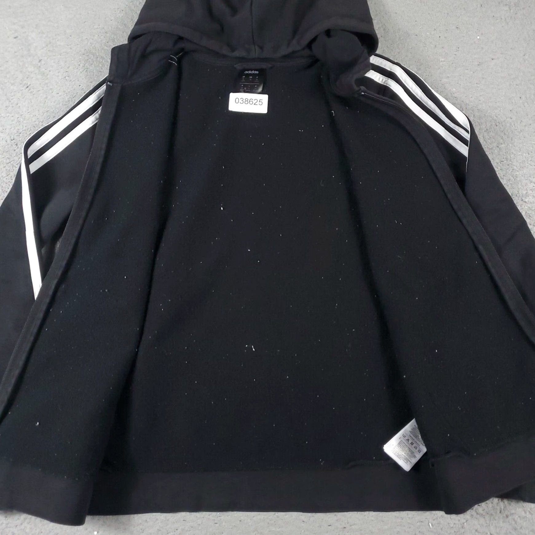 Adidas Adidas Womens Medium Black Pullover Hoodie Sweatshirt Size M / US 6-8 / IT 42-44 - 5 Thumbnail
