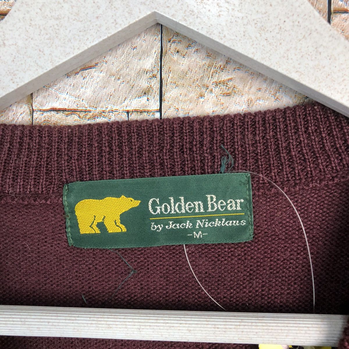 Golden Bear Golden Bear vintage Maroon Knitwear sweatshirt #A1075 Size US S / EU 44-46 / 1 - 10 Thumbnail