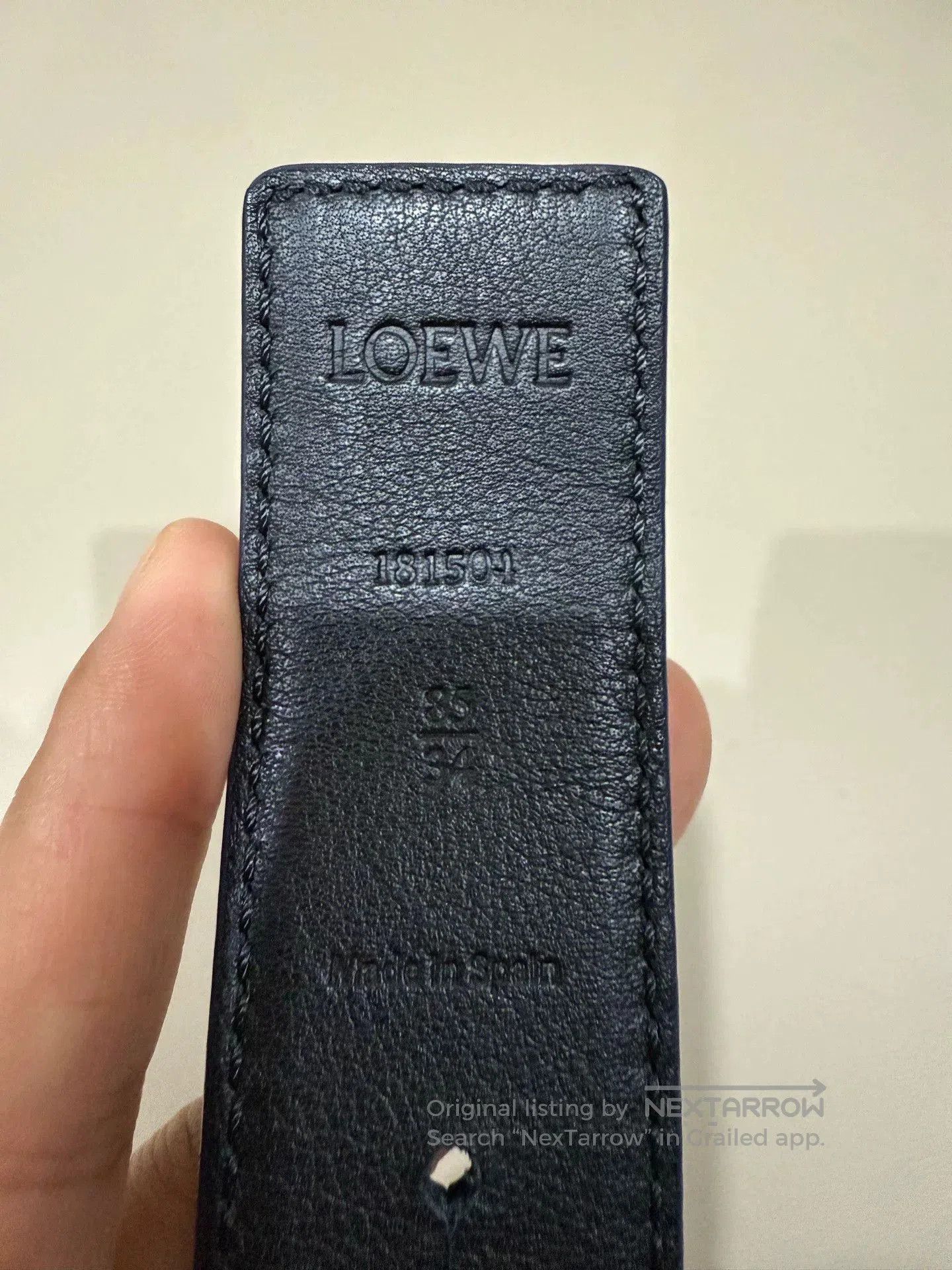 Loewe Loewe Reversible Belt Silver Anagram Buckle. Size ONE SIZE - 3 Thumbnail