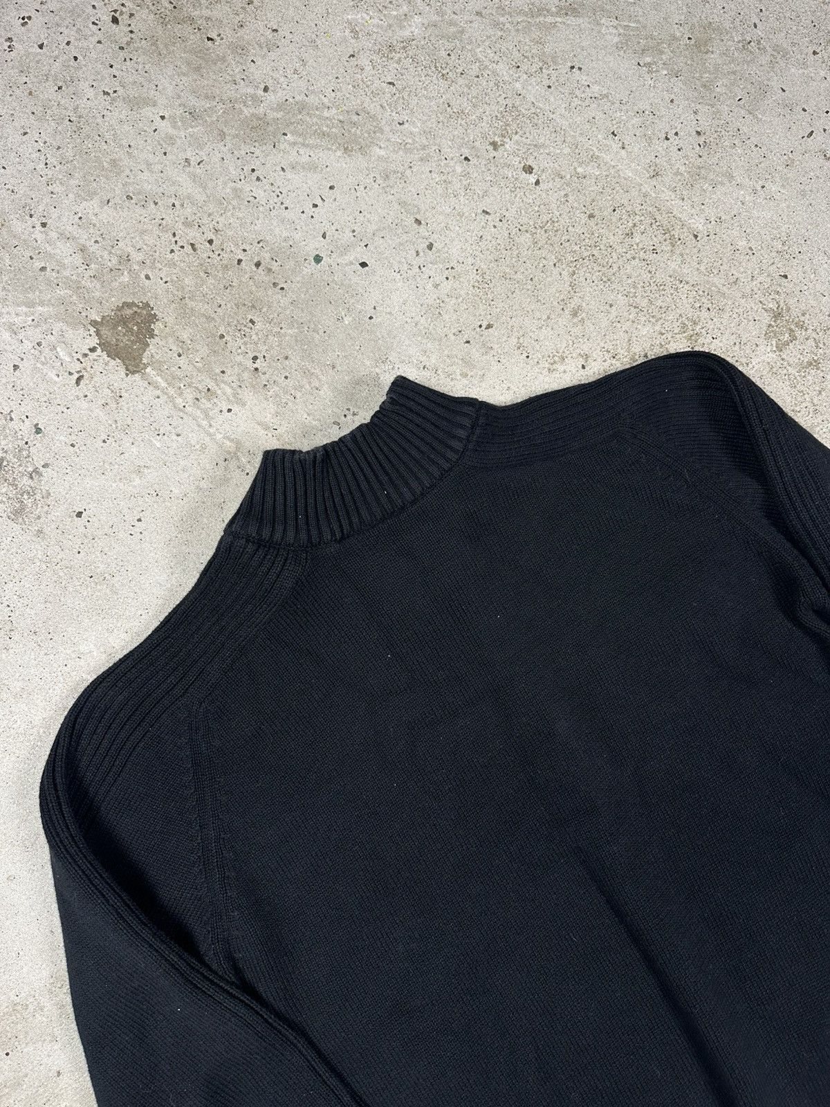 Quiksilver × Vintage Vintage Y2K Quiksilver Black Knit Sweater Embroidery Logo Size US S / EU 44-46 / 1 - 11 Thumbnail
