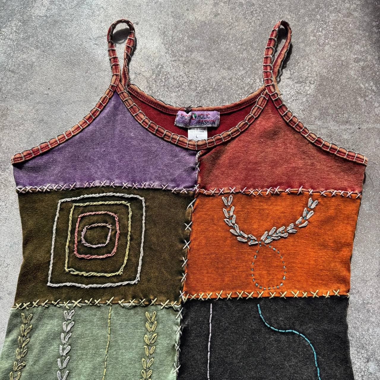Hysteric Glamour × Japanese Brand Nepal Y2K Grunge Hippie Retro Tank Top Size L / US 10 / IT 46 - 2 Thumbnail