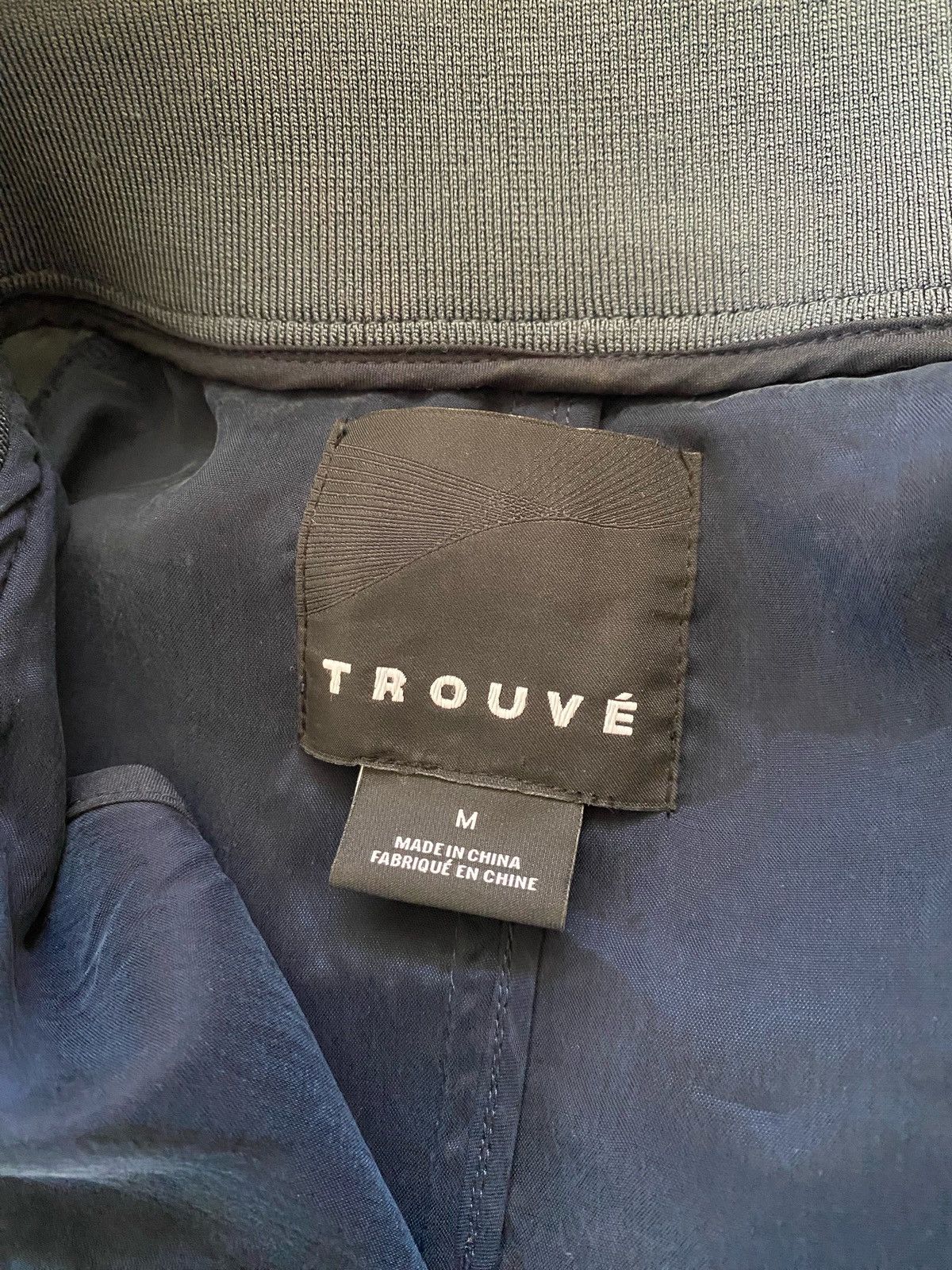 Vintage Trouve 70s Med Two Tone Blue Luxe Zip Up Track Jogger Jacket Size M / US 6-8 / IT 42-44 - 10 Thumbnail