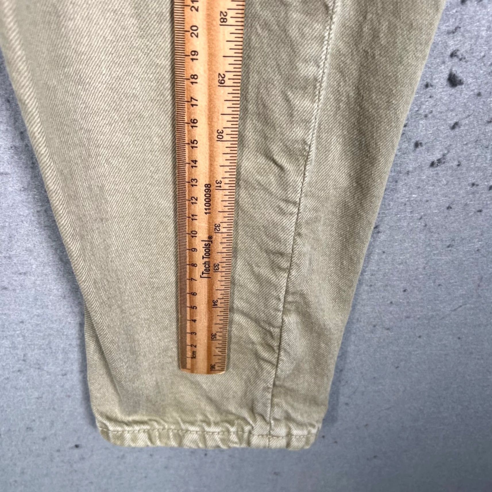 Mango Mango Mens Pants Beige Slim Tapered Leg Cotton Blend Casual Flat Front 34 Inseam 28 Size US 34 / EU 50 - 7 Thumbnail