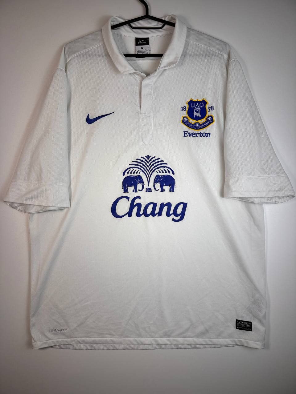 Nike EVERTON 2013 2013 AWAY SHIRT NIKE FOOTBALL SOCCER Size XL Size US XL / EU 56 / 4 - 1 Thumbnail