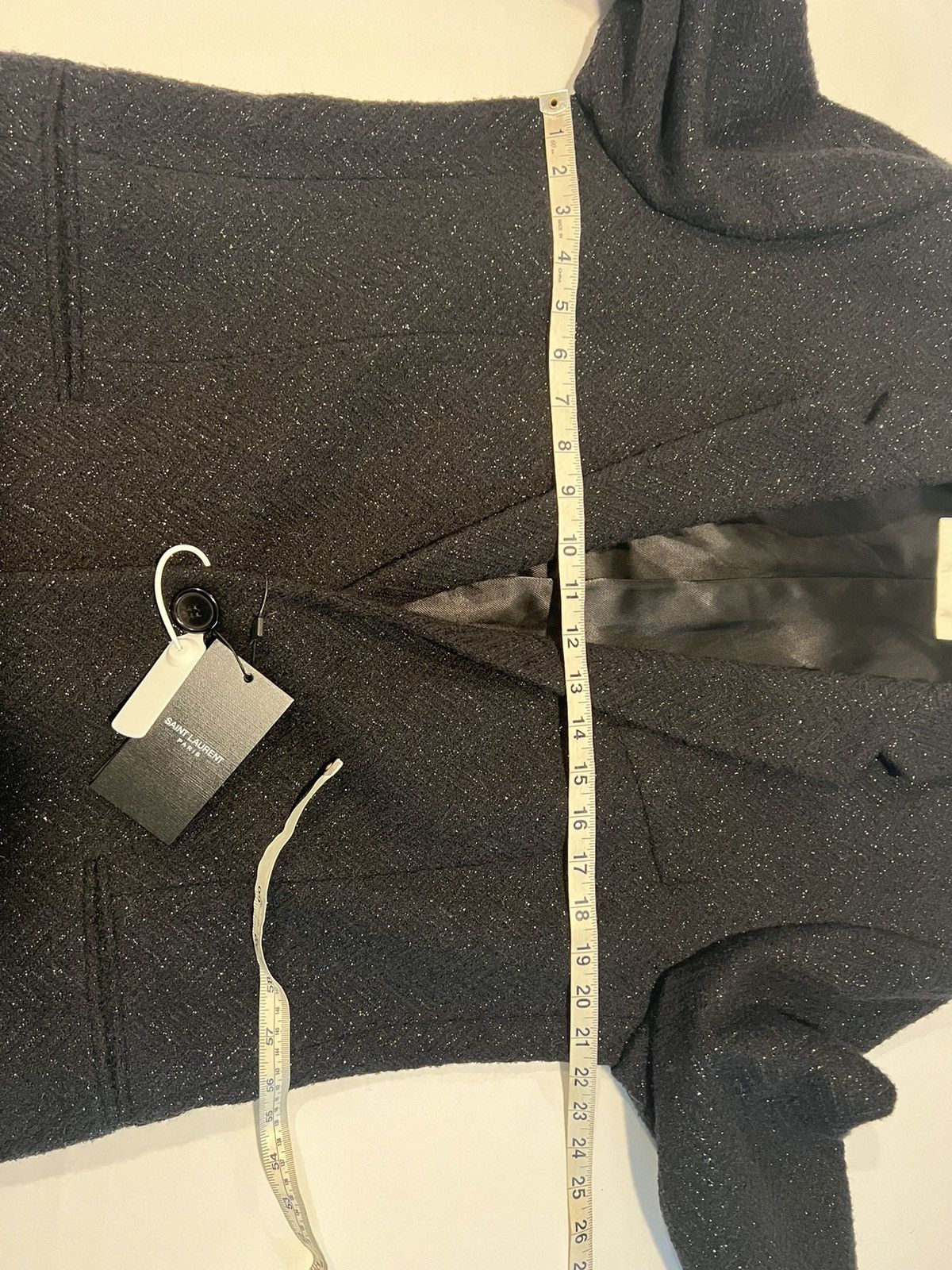 Saint Laurent Paris Saint Laurent sparkling overcoat. 52/42. $3650 Size US L / EU 52-54 / 3 - 3 Thumbnail