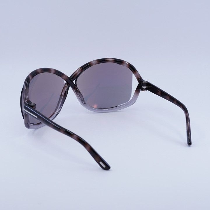 Tom Ford Tom Ford Bettina FT1068 55C Sunglasses Gradient Grey Havana Size ONE SIZE - 4 Thumbnail
