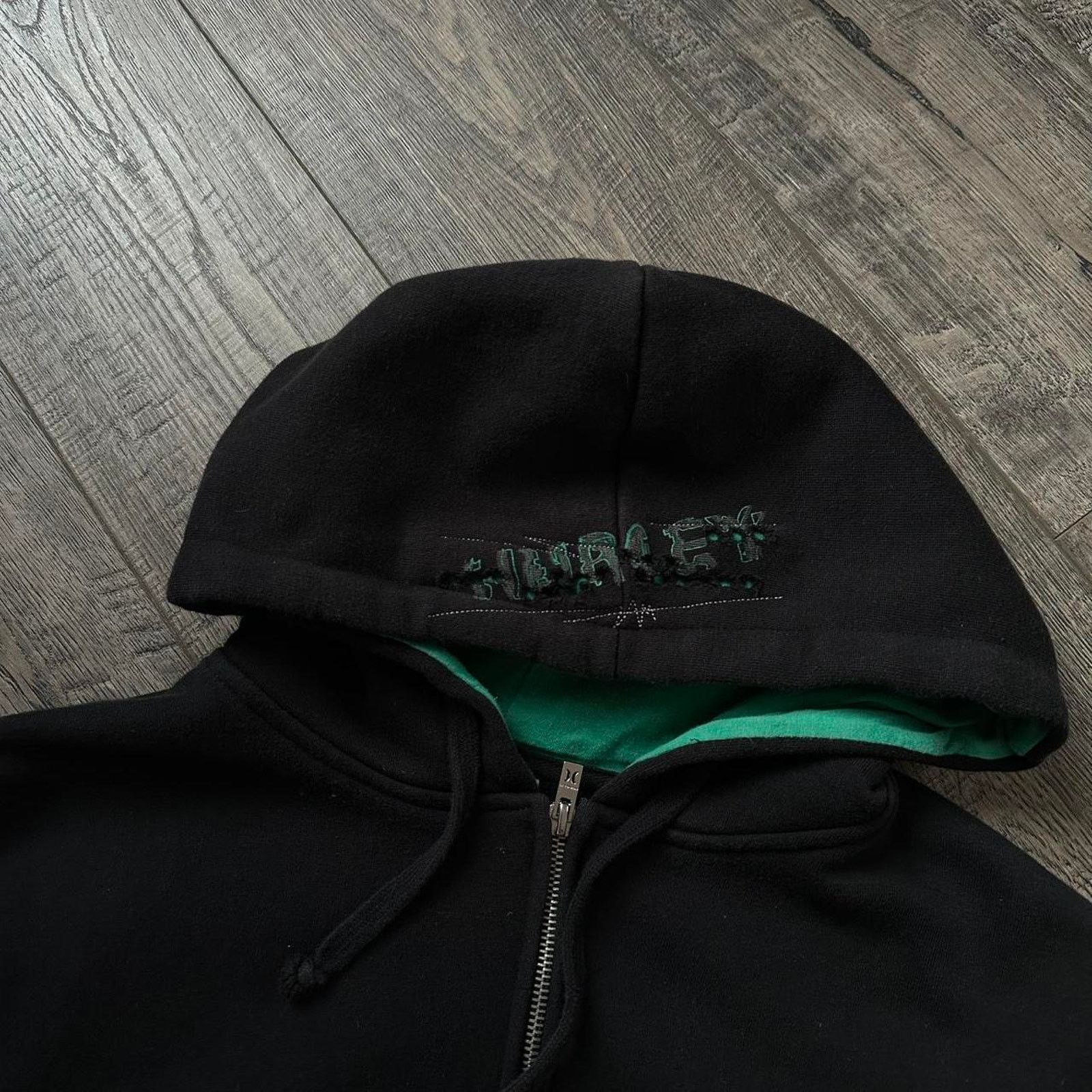 Hurley × Vintage Vintage Y2K 00s Hurley Surf Black Zip Up Hoodie Sweatshirt Size US M / EU 48-50 / 2 - 6 Thumbnail