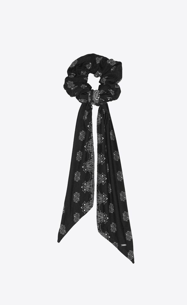 image of Saint Laurent Paris Oc11Z0124 Scarf In Black, Men's