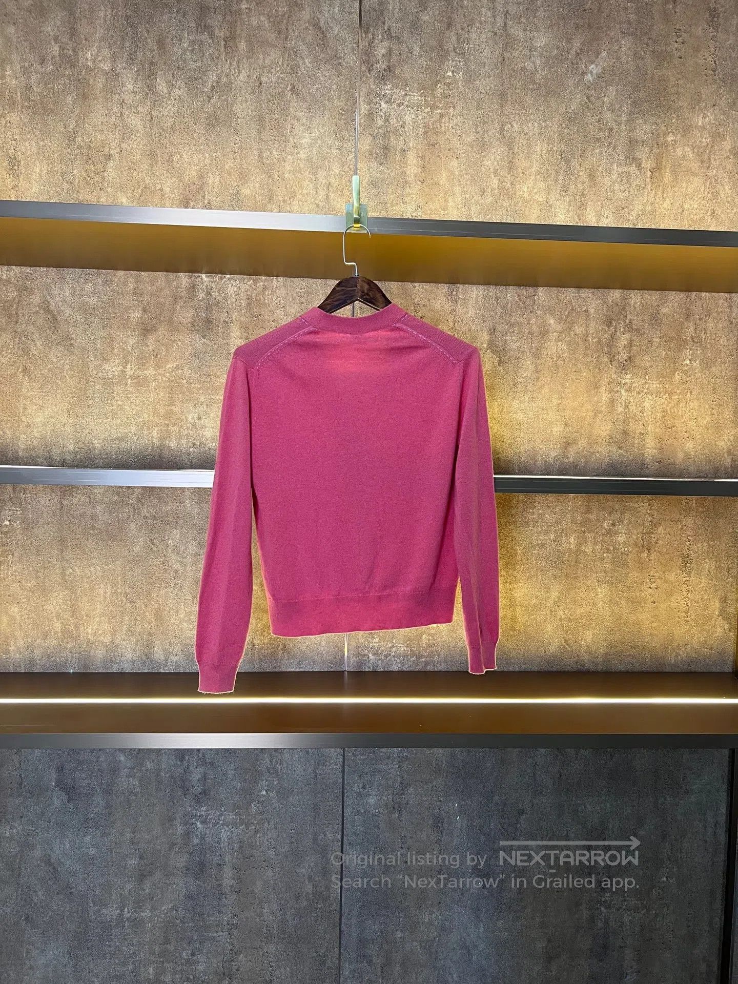 Hermes Hermes Pink Pig Nose Button Cashmere Cardigan| Size XS / US 0-2 / IT 36-38 - 2 Thumbnail