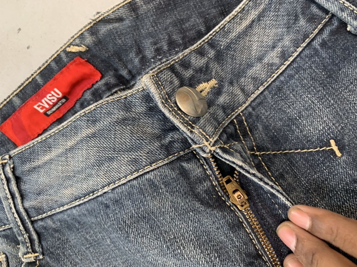 Japanese Brand Vintage Evisu inspired emboridered denim Size US 34 / EU 50 - 5 Thumbnail