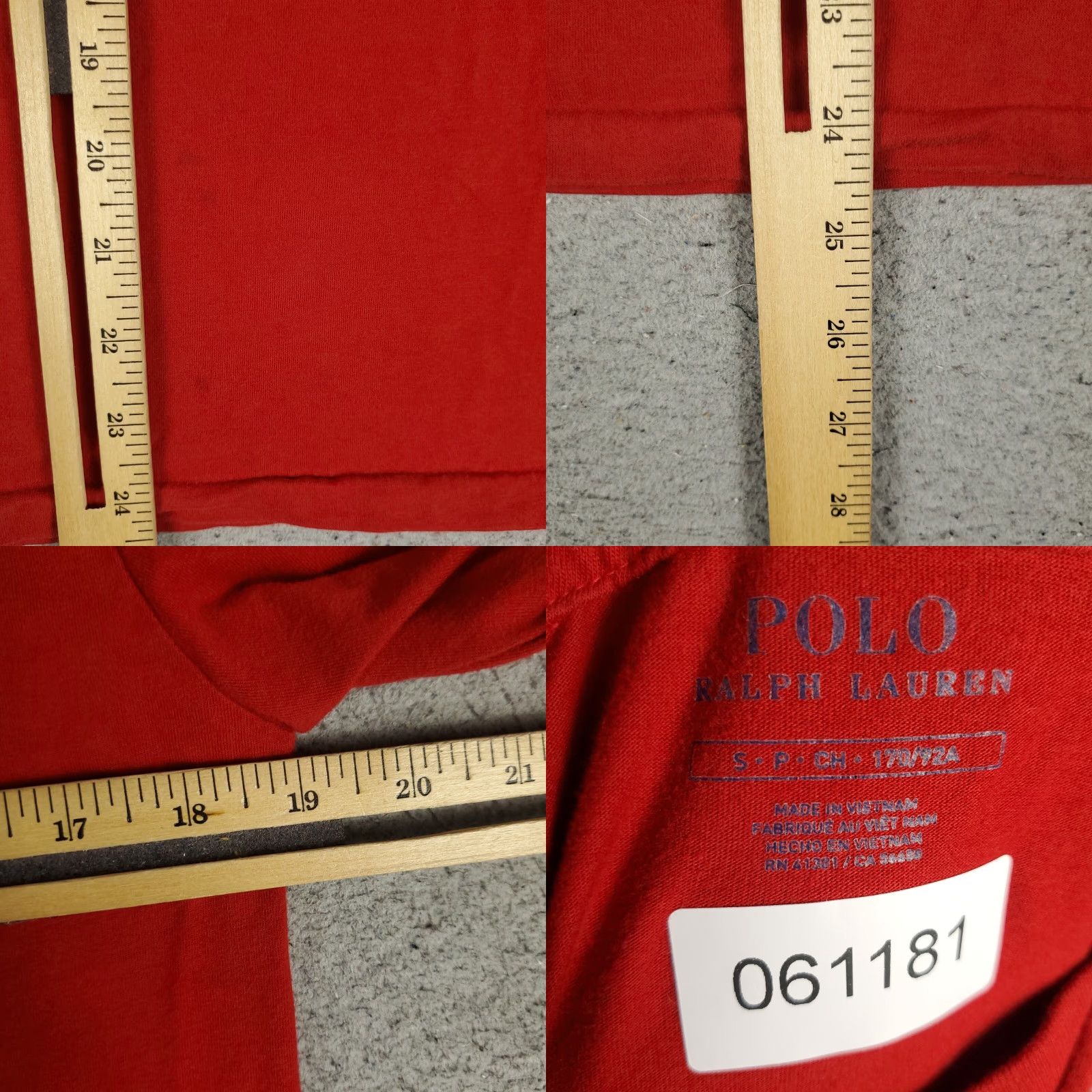 Ralph Lauren Ralph Lauren Polo Shirt Mens Small Red Pony Long Sleeve Crew Neck Cotton Size US S / EU 44-46 / 1 - 8 Thumbnail