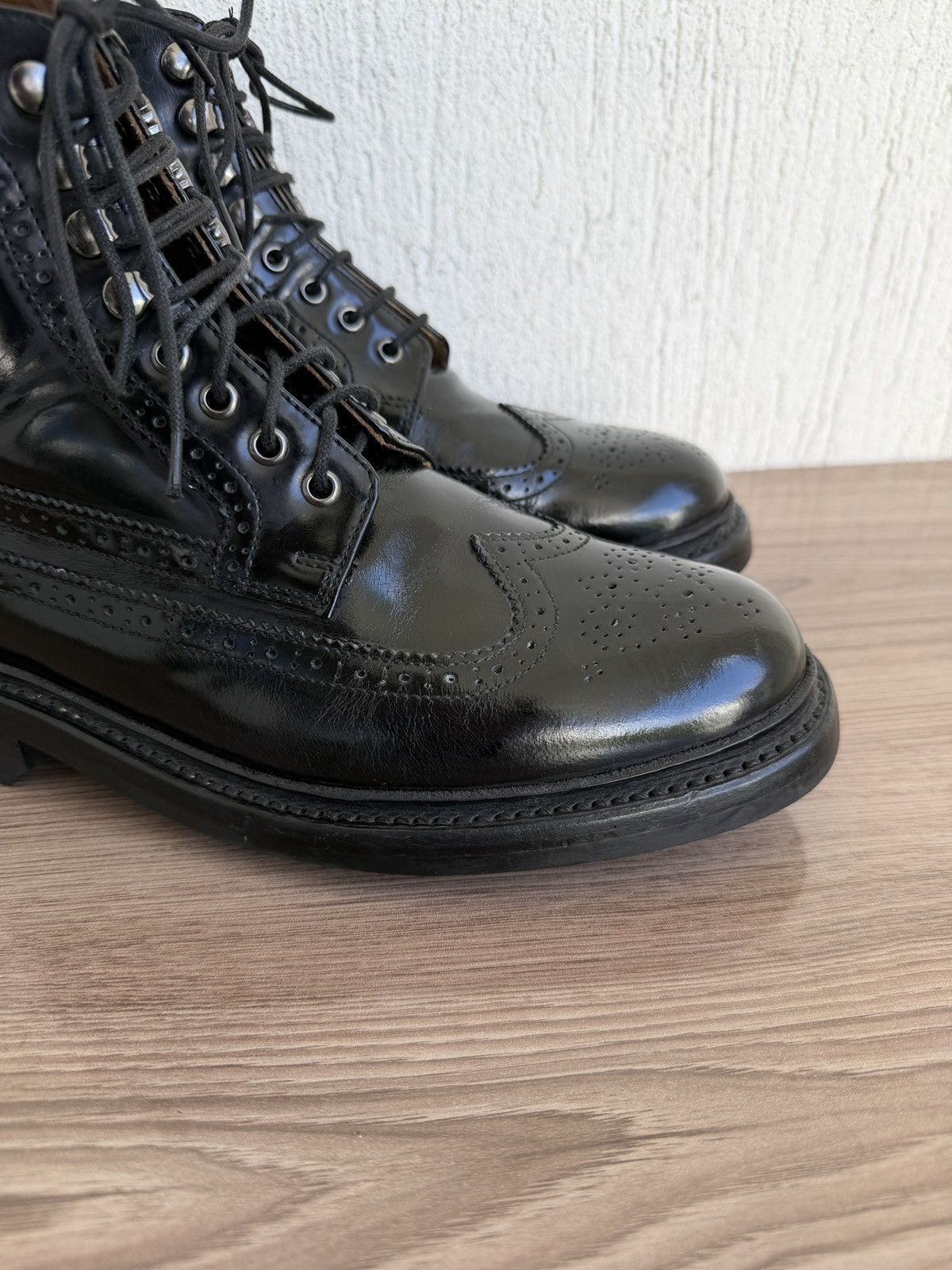 Grenson Fred shell cordovan brogue boots Size US 8 / EU 41 - 4 Thumbnail