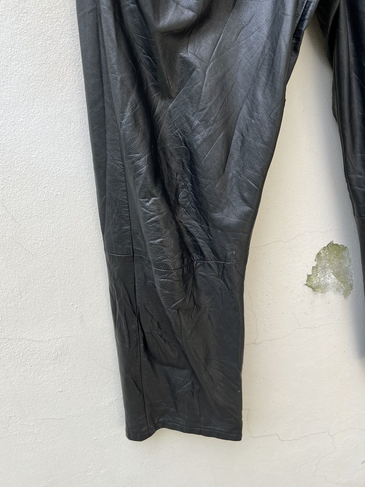 Leather Vintage Tete Homme Japan Patina Black Cowhide Leather Pant Size US 28 / EU 44 - 10 Thumbnail