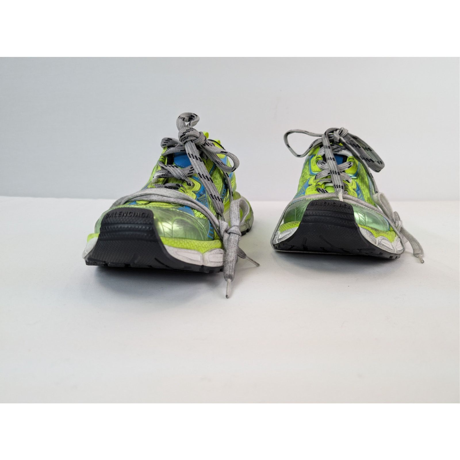 Balenciaga o1rshd1 3XL Low-Top Sneakers in Fluo Yellow / Blue Size US 10 / EU 43 - 7 Thumbnail