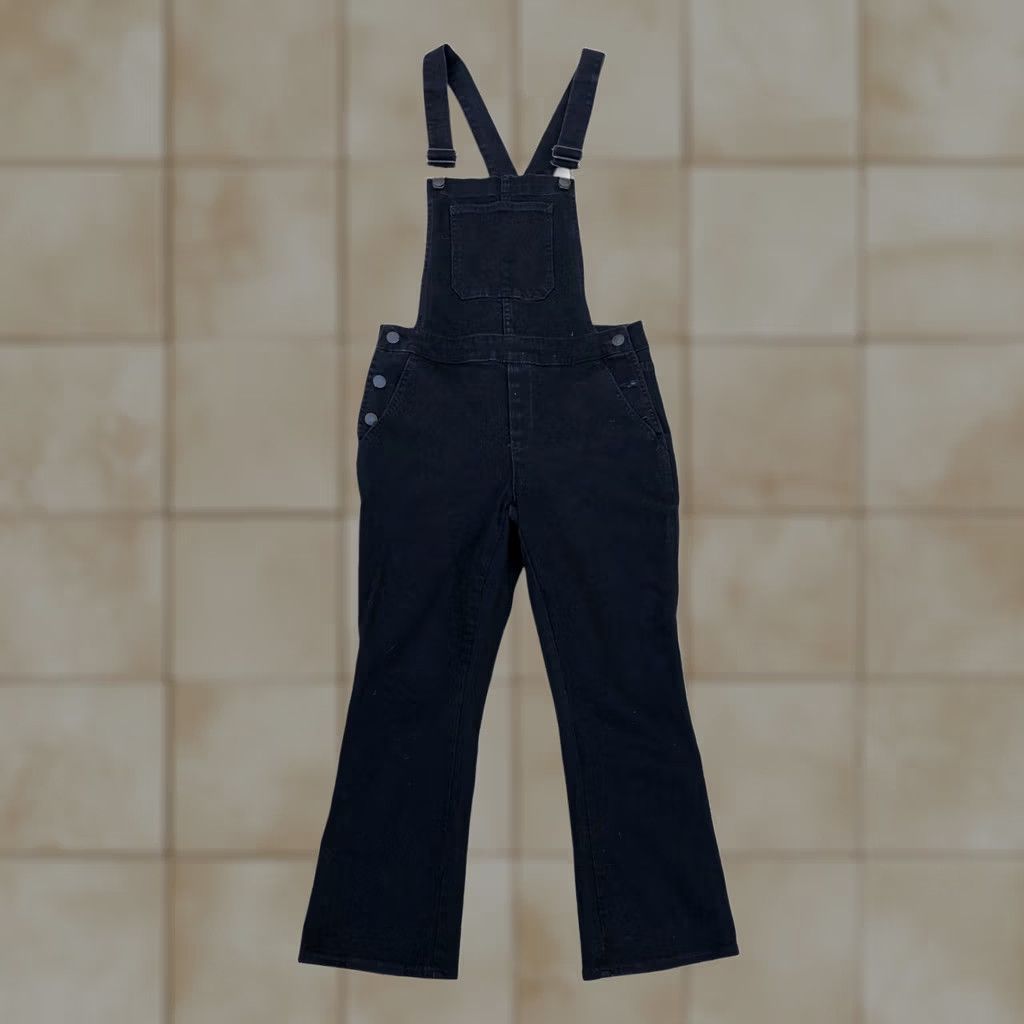 Gap GAP 1969 Denim Overalls Women's 27/P One Piece Black Jean Straight Denim Overalls Womens 27P Black GAP 1969 One Piece Overalls Women Size 27" / US 4 / IT 40 - 1 Thumbnail