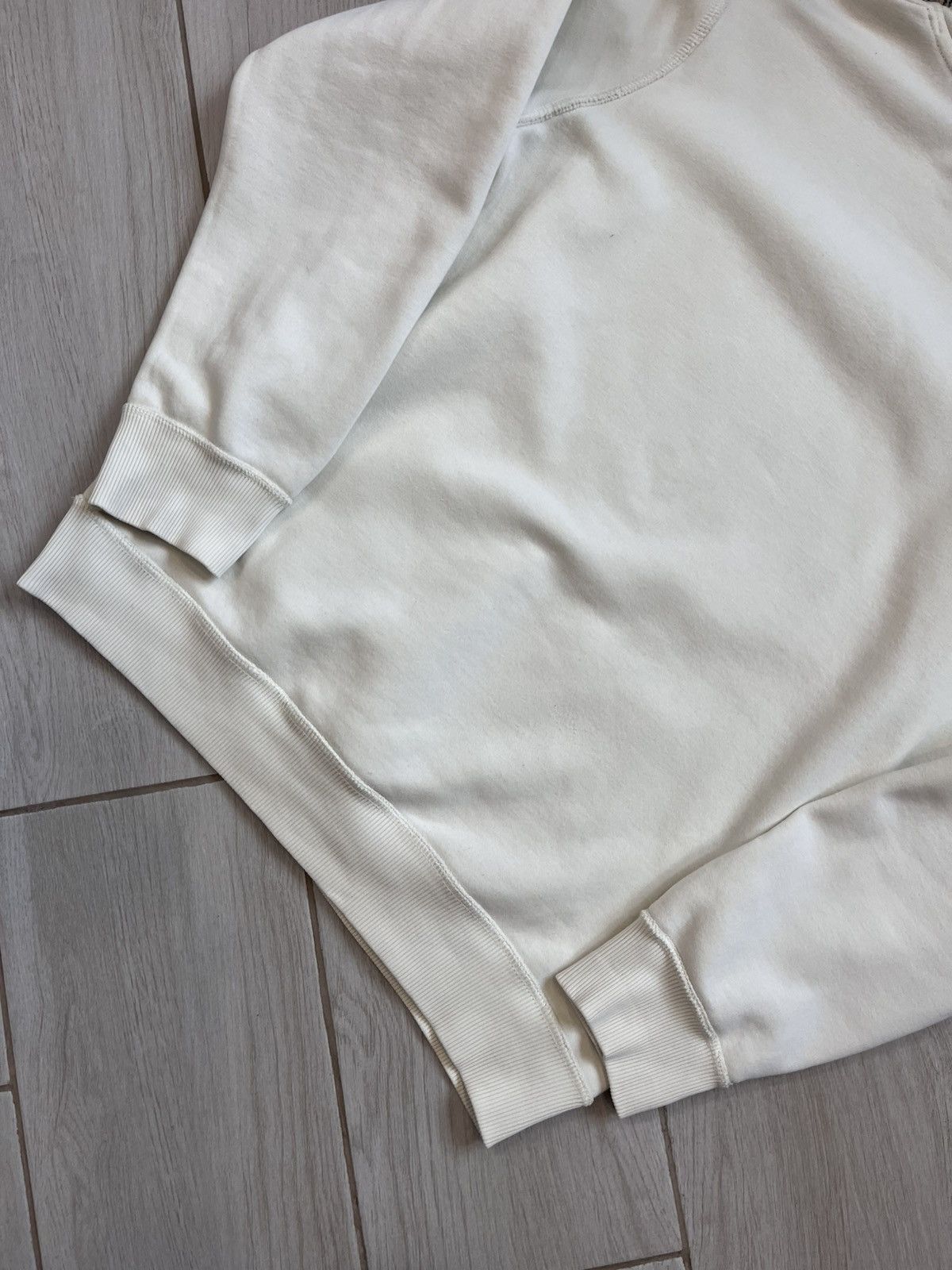 Fred Perry × Vintage Vintage Fred Perry Hoodie Fleece Big Logo Beige oversize Size US XXL / EU 58 / 5 - 13 Thumbnail