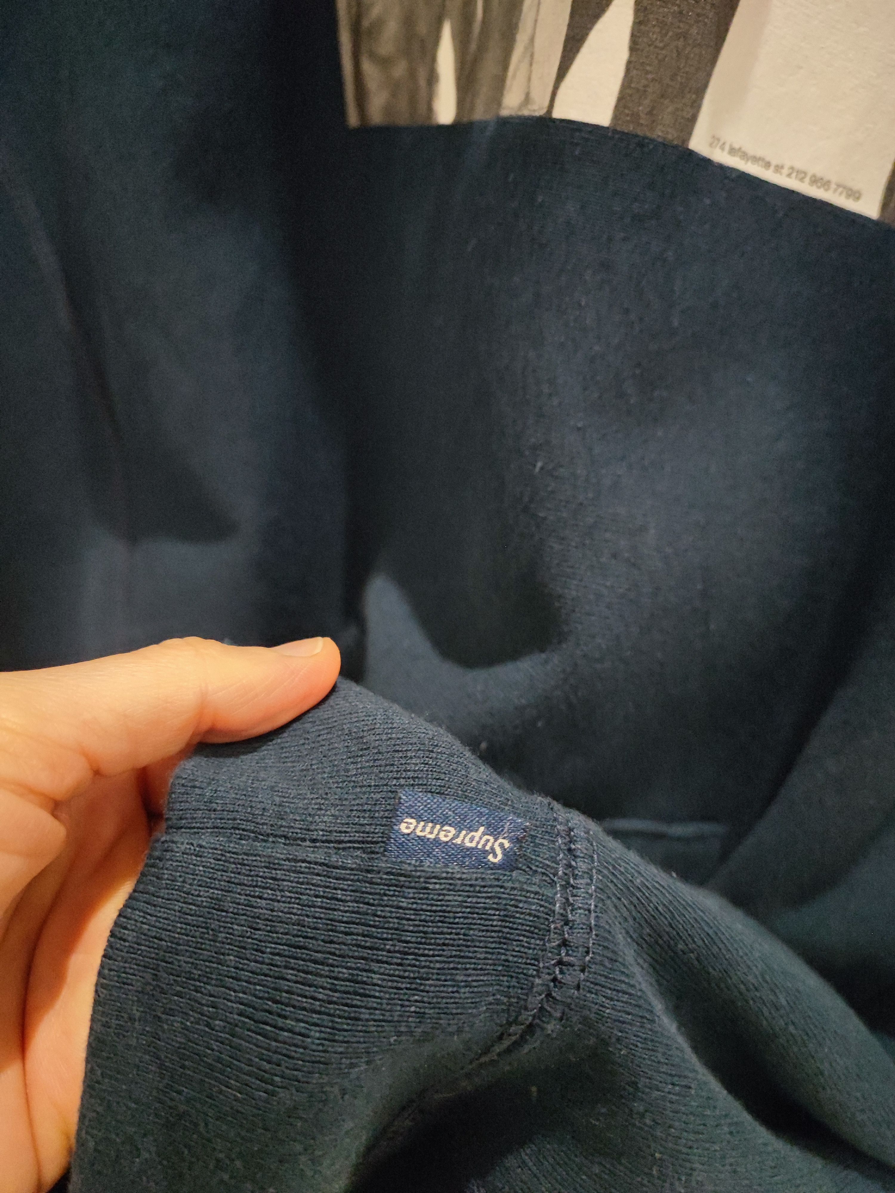 Supreme supreme Navy hangout Hoodie - size M Size US M / EU 48-50 / 2 - 6 Thumbnail