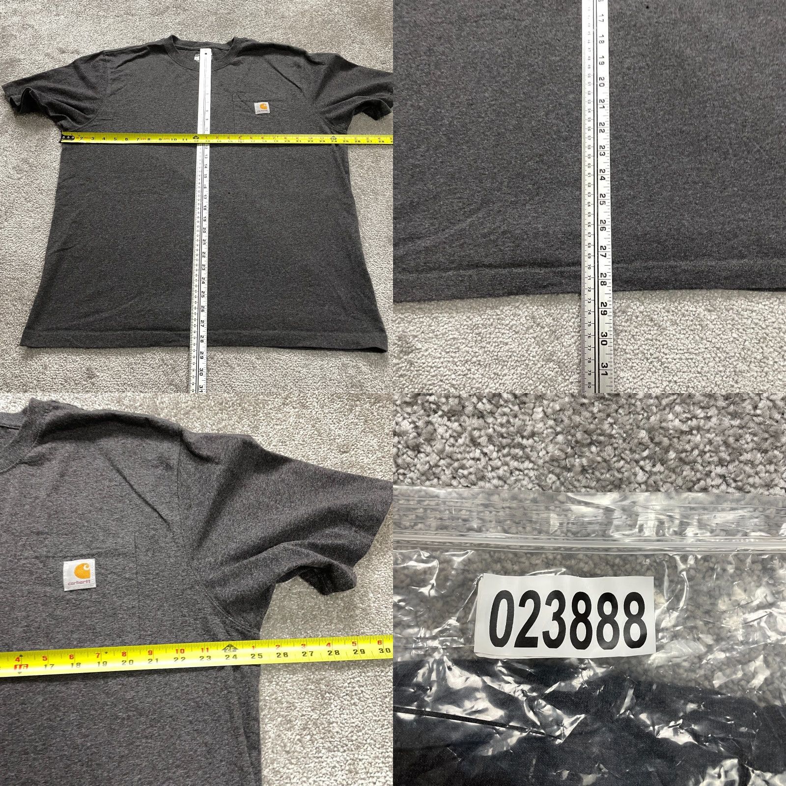 Carhartt VINTAGE Carhartt K87 Shirt Mens Large Gray Short Sleeve Cotton Pocket - 90s Outdoor Classic Mens Size US L / EU 52-54 / 3 - 8 Thumbnail