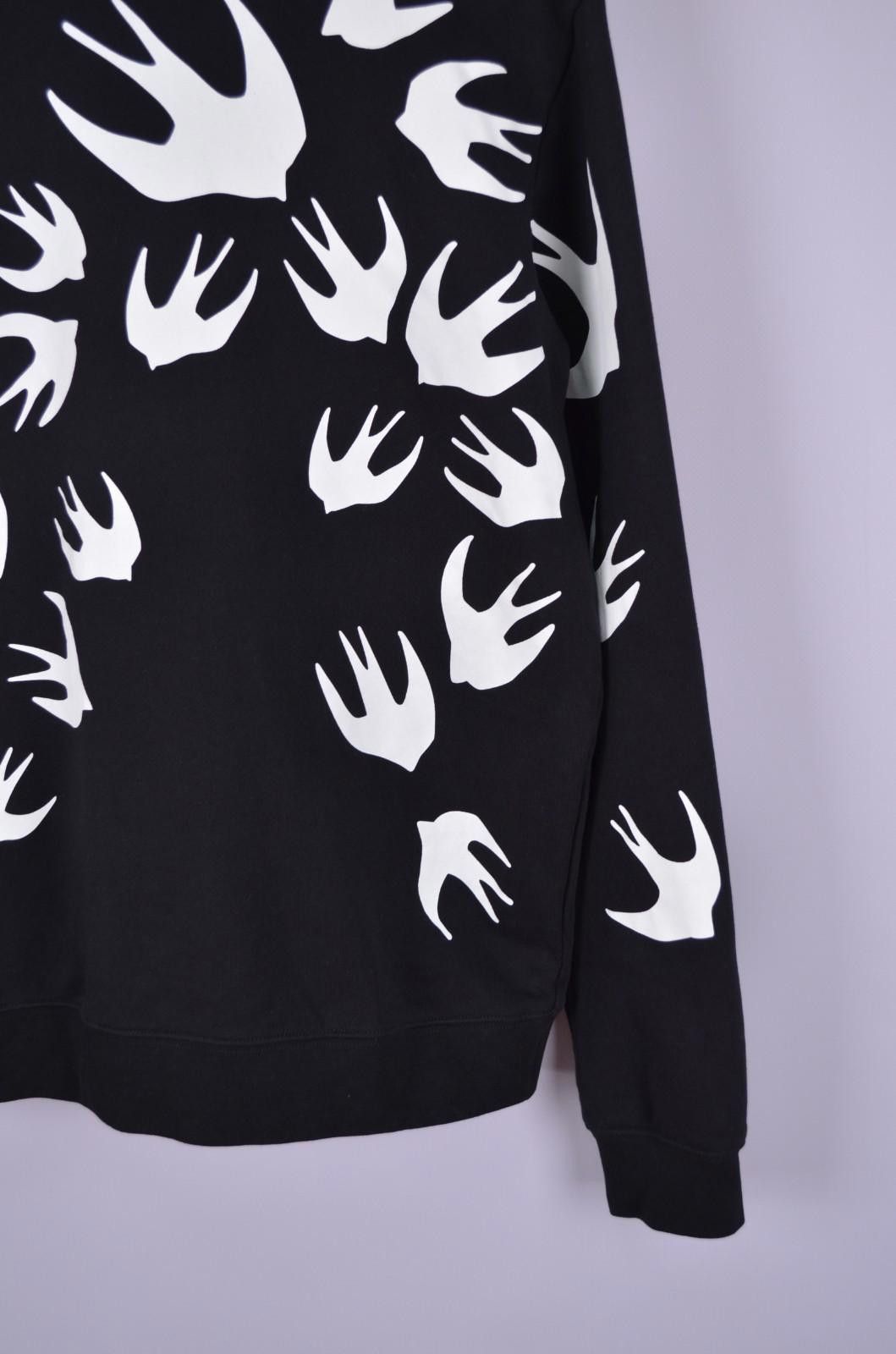 Alexander McQueen Alexander McQueen MCQ Swallow Sweatshirt Black White Size L Size US L / EU 52-54 / 3 - 4 Thumbnail