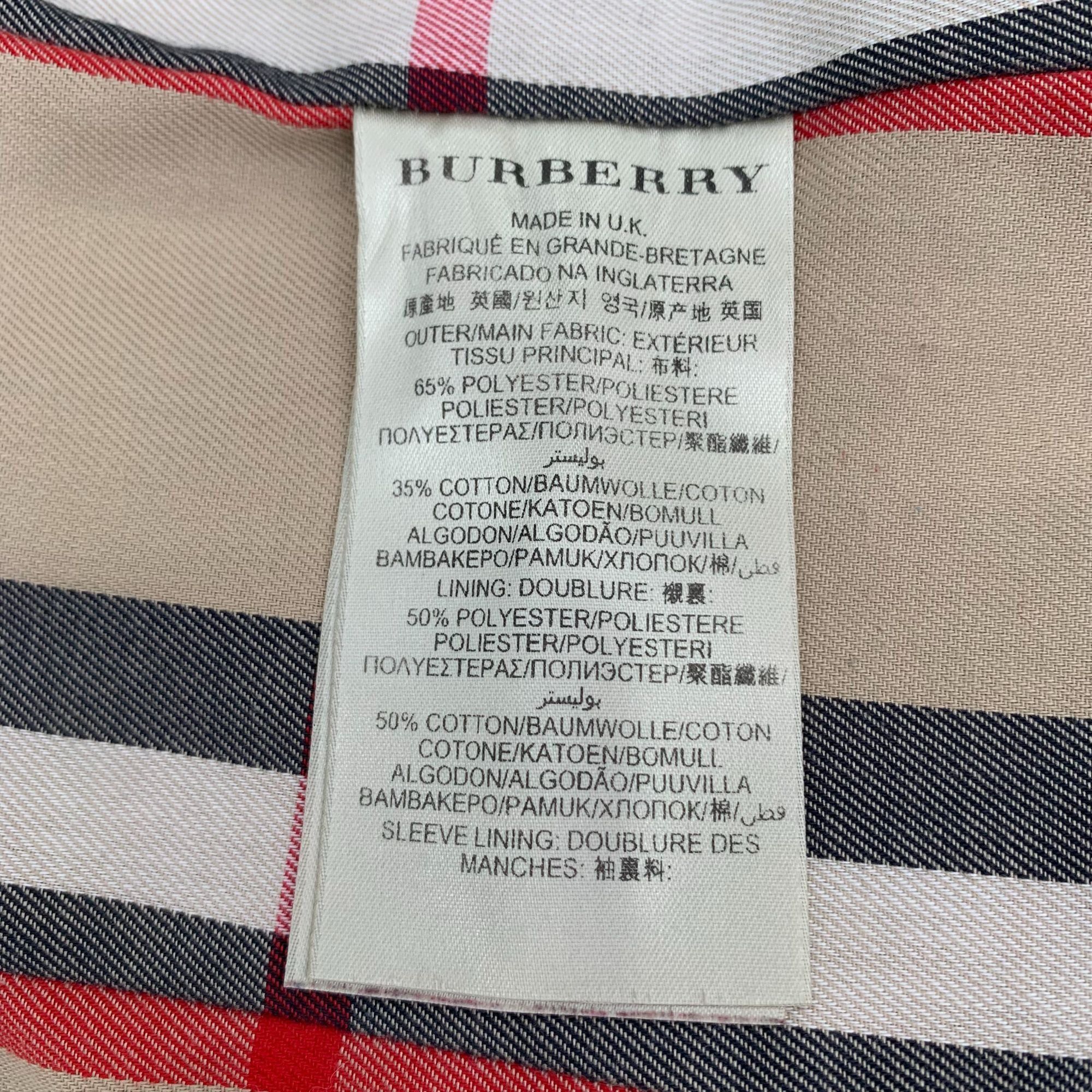 Burberry H11776 Burberry Trench Coat with Belt in Khaki Size S / US 4 / IT 40 - 7 Thumbnail