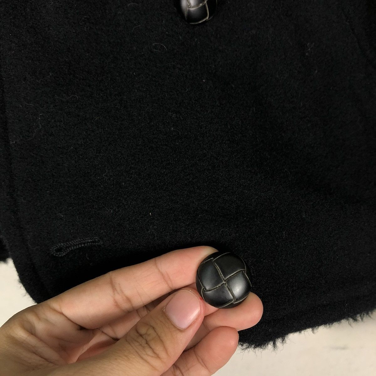 If Six Was Nine 🔥VINTAGE CROPPED WOOL BIKER JACKET LIBERTA JAPAN MINK FUR Size US M / EU 48-50 / 2 - 16 Thumbnail