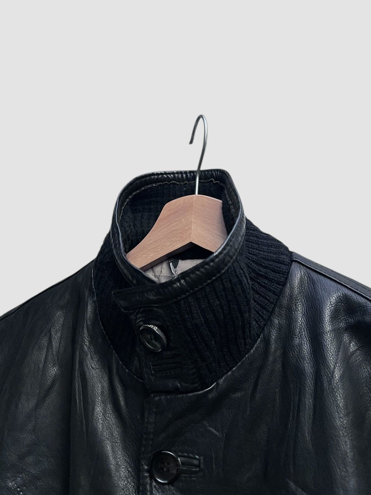 Dacute Dacute Ribbed Crop Leather Jacket Made in Italy Size US M / EU 48-50 / 2 - 6 Thumbnail