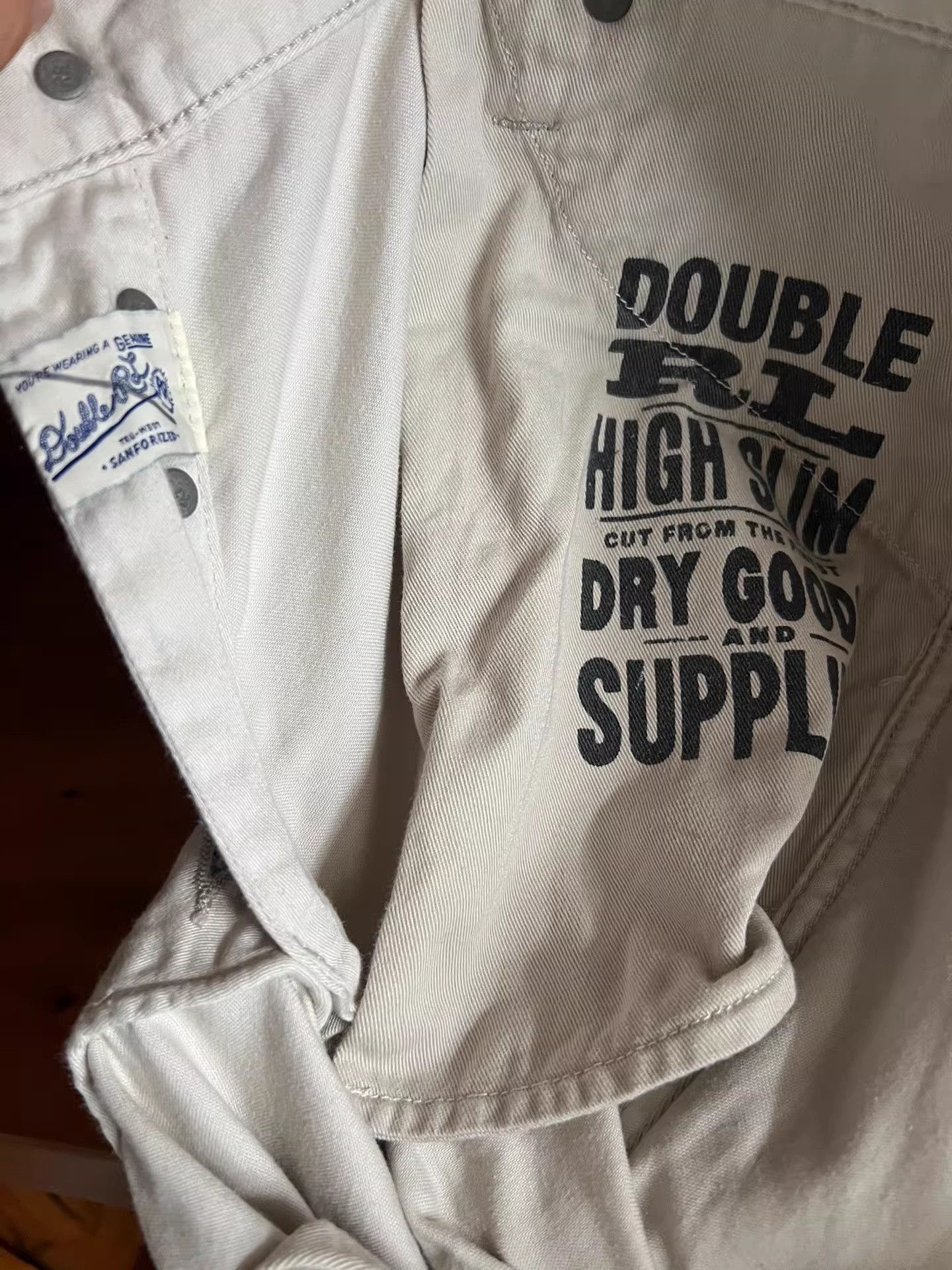 RRL Ralph Lauren RRL Double RL Cream Denim Jeans Size US 26 / EU 42 - 7 Thumbnail