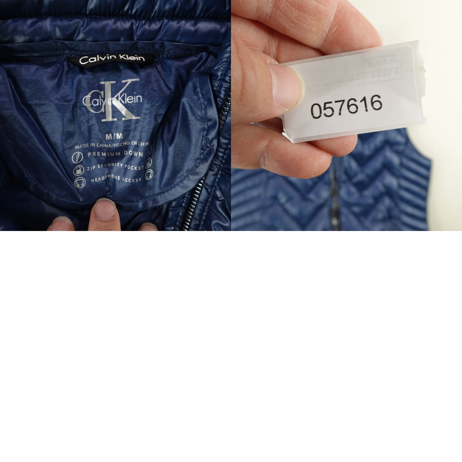 Calvin Klein VINTAGE Calvin Klein Vest Womens Medium Blue Premium Down Puffer Insulated Zig Zag Quilt Size M / US 6-8 / IT 42-44 - 8 Thumbnail