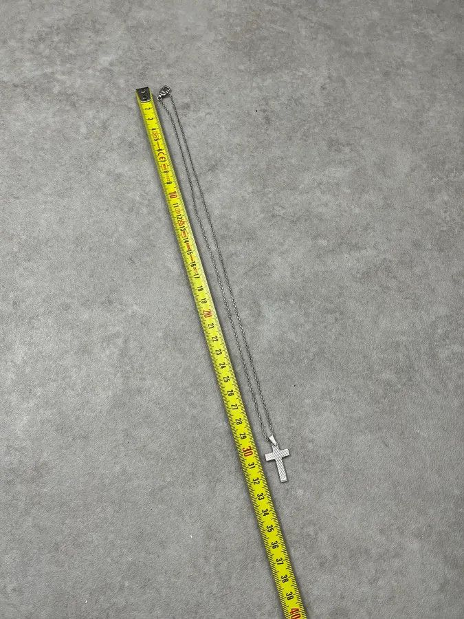 Emporio Armani 2000s Armani Silver Cross Necklace Size ONE SIZE - 7 Thumbnail