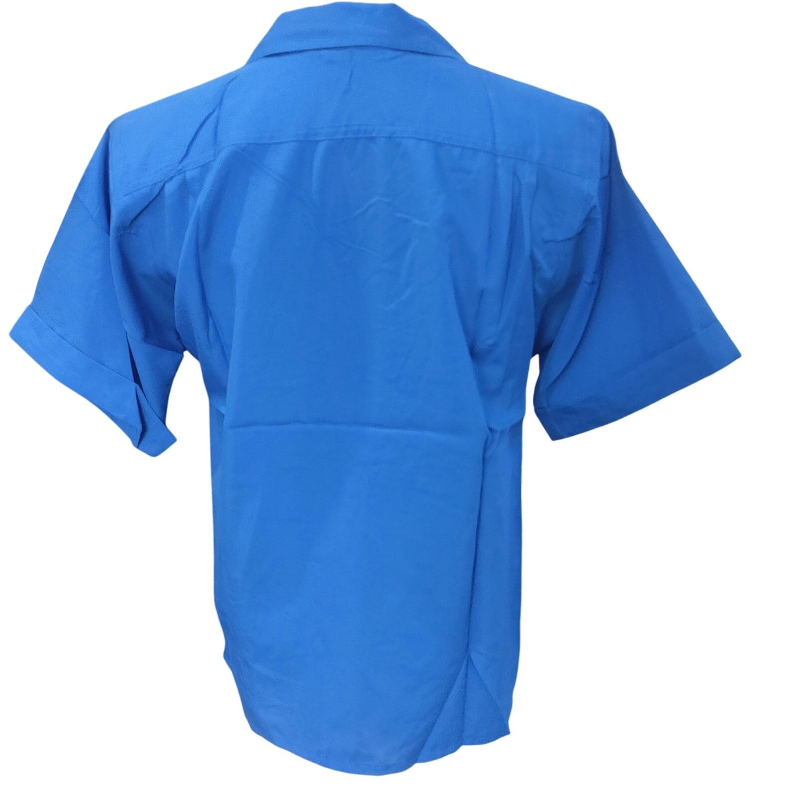 Other Laura & Jane Womens 10 Blue Scrub Short Sleeve Bttn Down Top Size L / US 10 / IT 46 - 2 Thumbnail