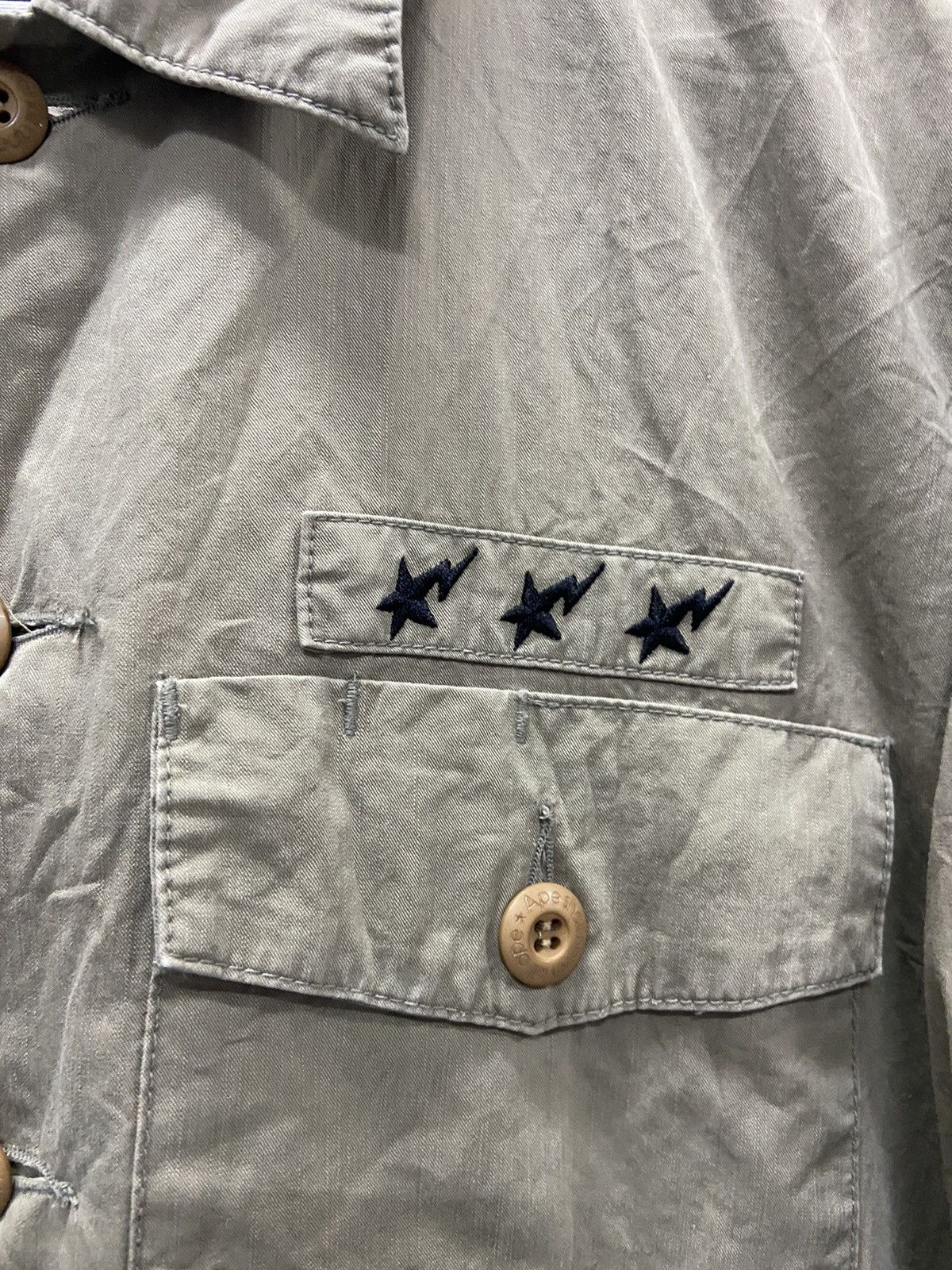 Bape BAPE A BATHING APE ASNKA MILITARY STYLE BUTTON UP Size US M / EU 48-50 / 2 - 4 Thumbnail