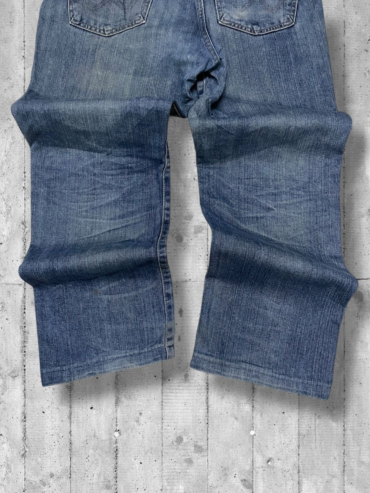 Designer × Edwin × Vintage Vintage 1990s Japan Designer Edwin Distressed Mudwash Denim Size US 32 / EU 48 - 10 Thumbnail