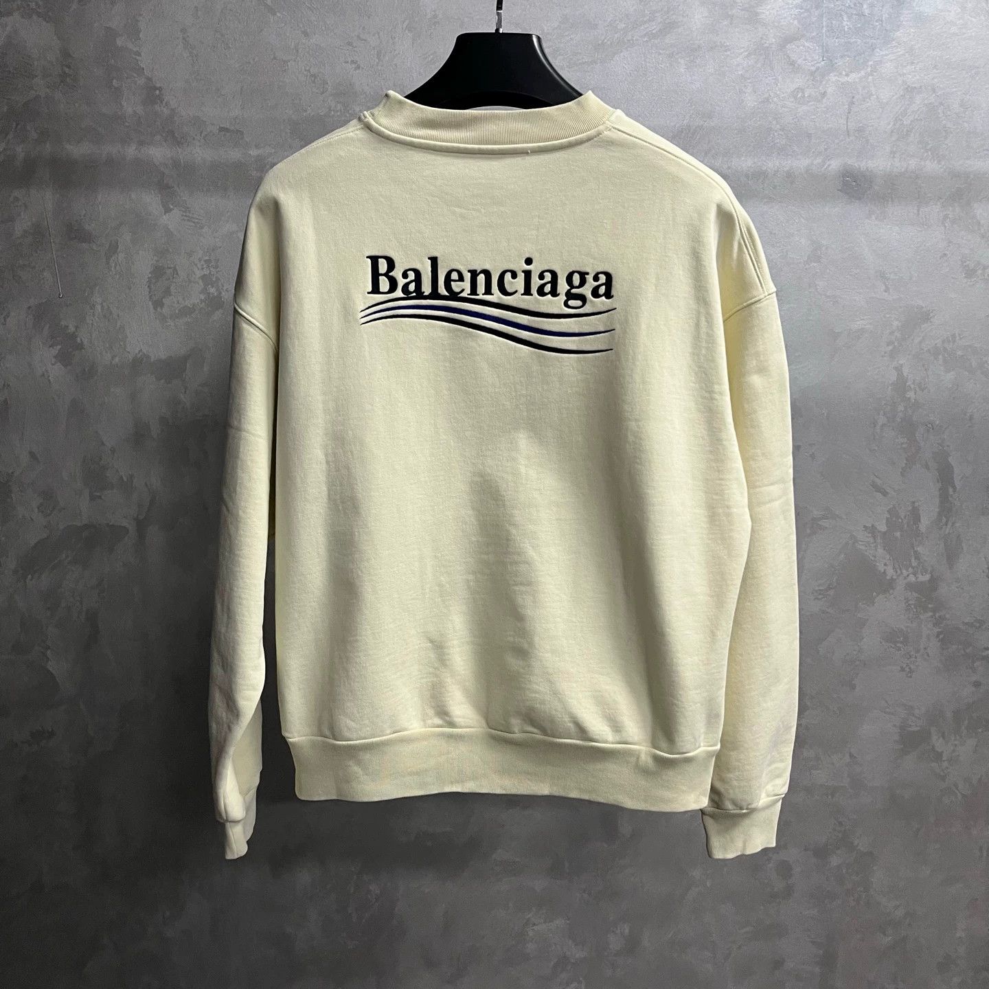Balenciaga Apricot Logo Print Sweatshirt - Selling for 77 elsewhere Size US XS / EU 42 / 0 - 2 Thumbnail