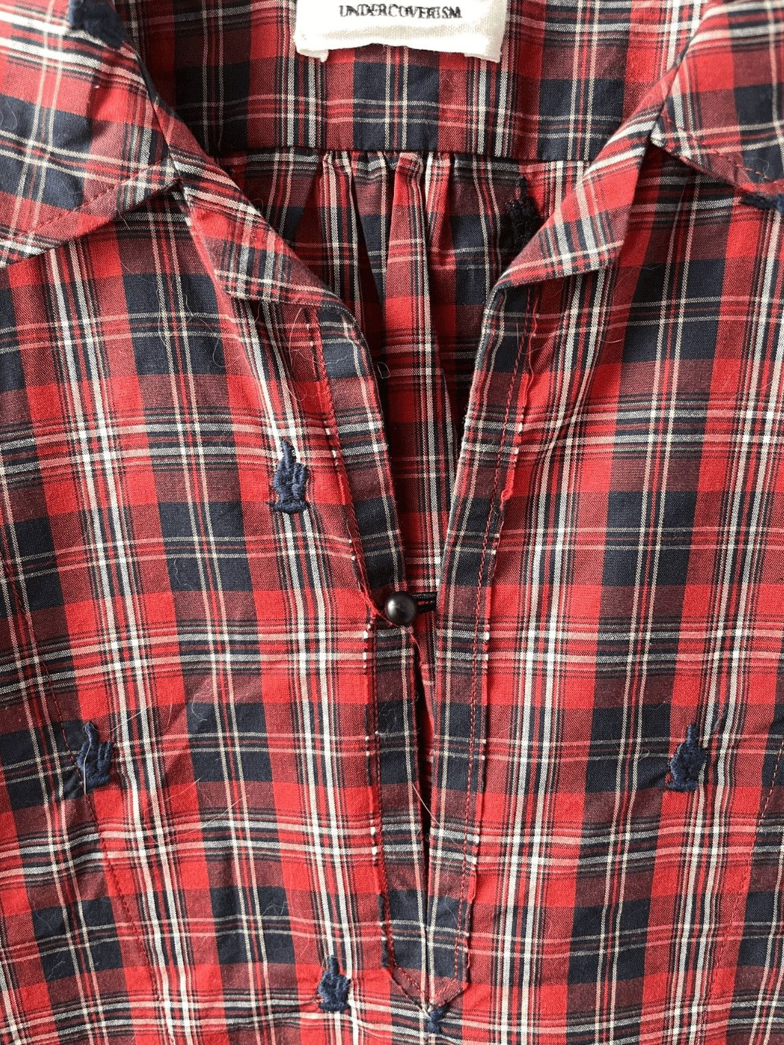 Undercover Sz 2 Undercover 13SS Plaid Half Button Jacket Size US M / EU 48-50 / 2 - 3 Thumbnail