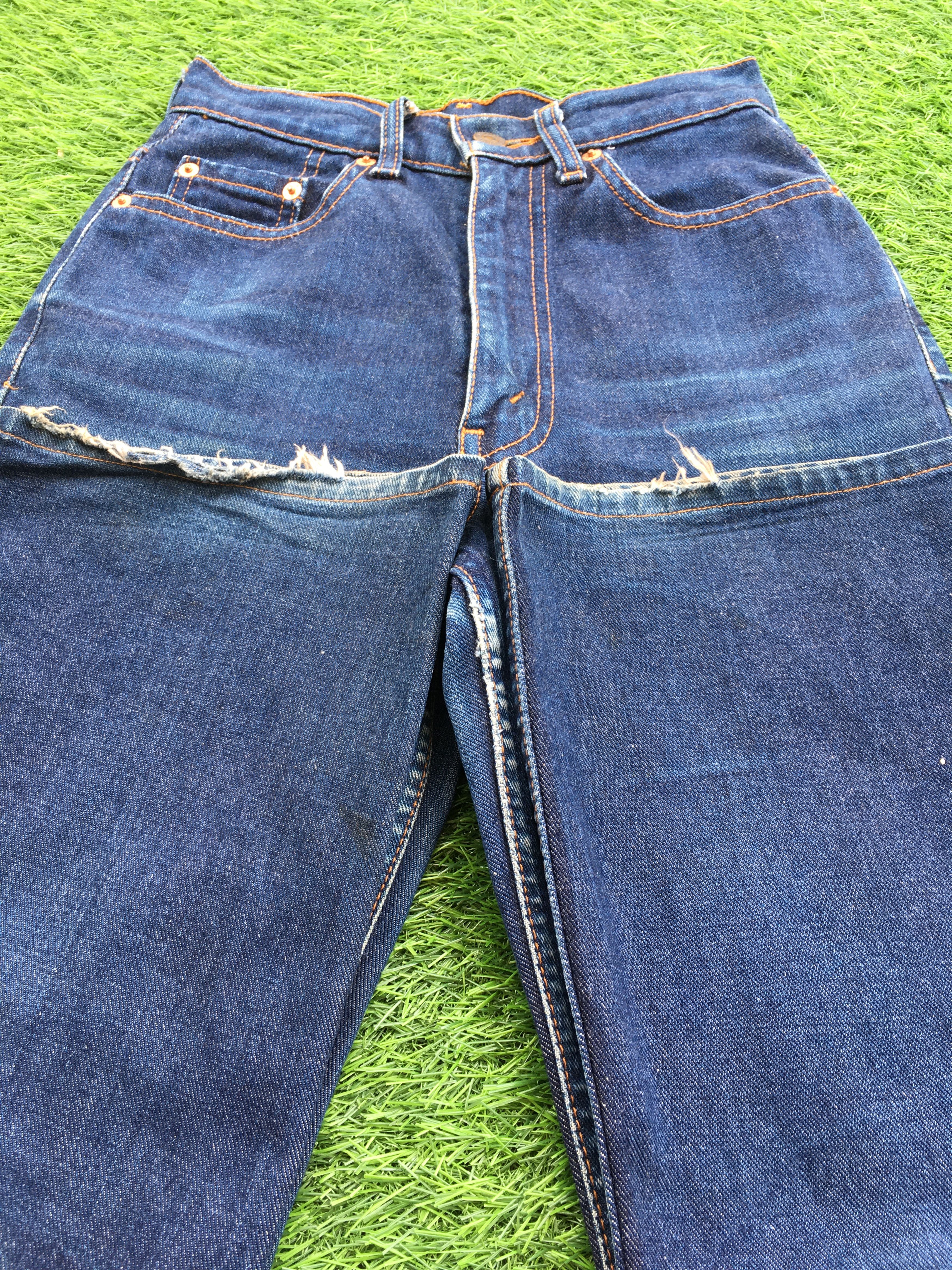 Jean Vintage 517 BootCut Jeans Faded Flare Denim W23 D-1193 Size 23" - 6 Thumbnail