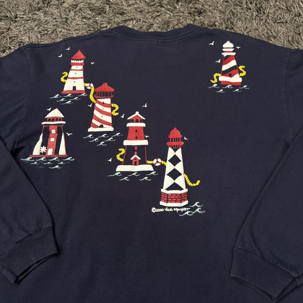 Other Lighthouse Ocean Art Tee by Vicki Melhart Size US L / EU 52-54 / 3 - 8 Thumbnail