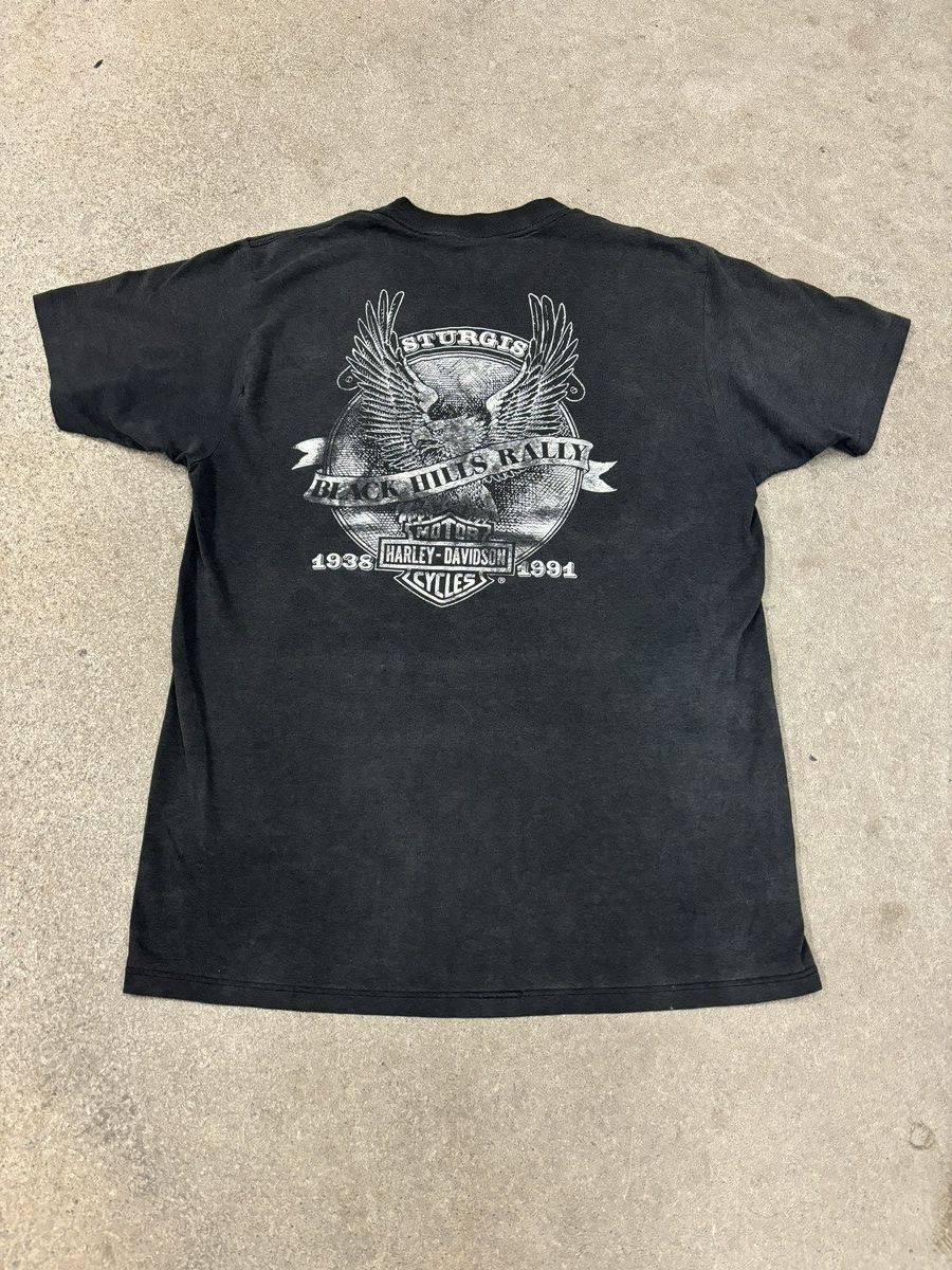 Harley Davidson VINTAGE 90s 3D EMBLEM HARLEY DAVIDSON Size US L / EU 52-54 / 3 - 4 Thumbnail