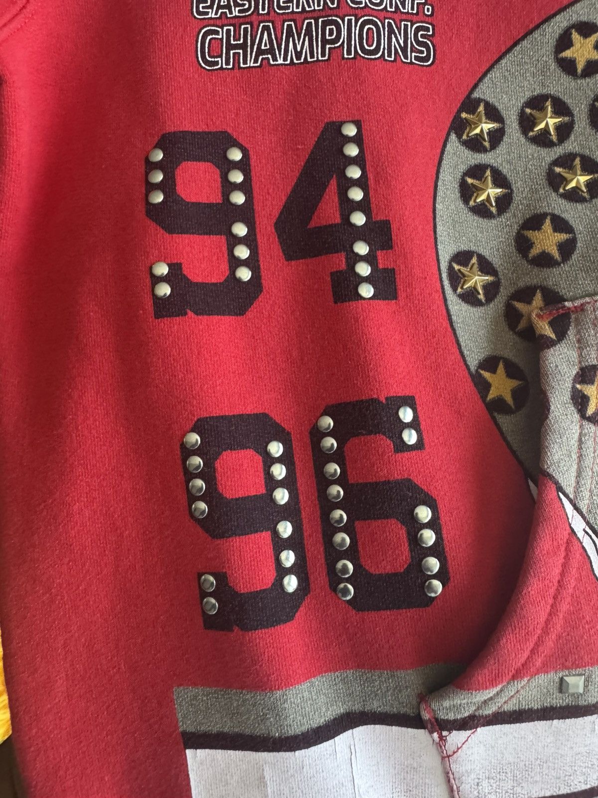 Supreme Red Supreme Champions Studded Hoodie Sz L Size US L / EU 52-54 / 3 - 5 Thumbnail