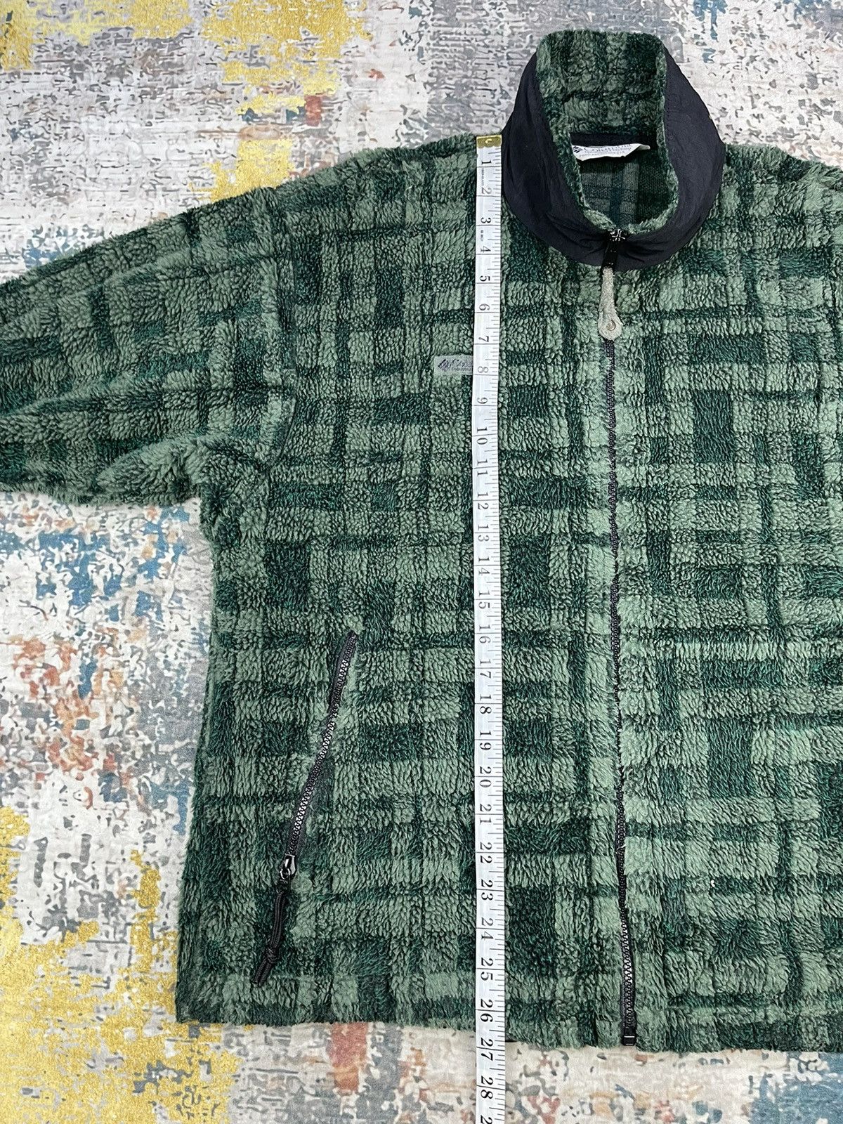 Columbia Vintage Columbia Sportswear Plaid Green Fleece Jacket Size US M / EU 48-50 / 2 - 9 Thumbnail