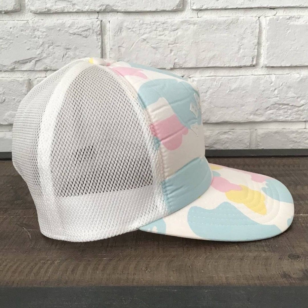 Bape × Nigo BAPE NYC college logo cotton candy camo Tracker Hat Cap NIGO Size ONE SIZE - 3 Thumbnail