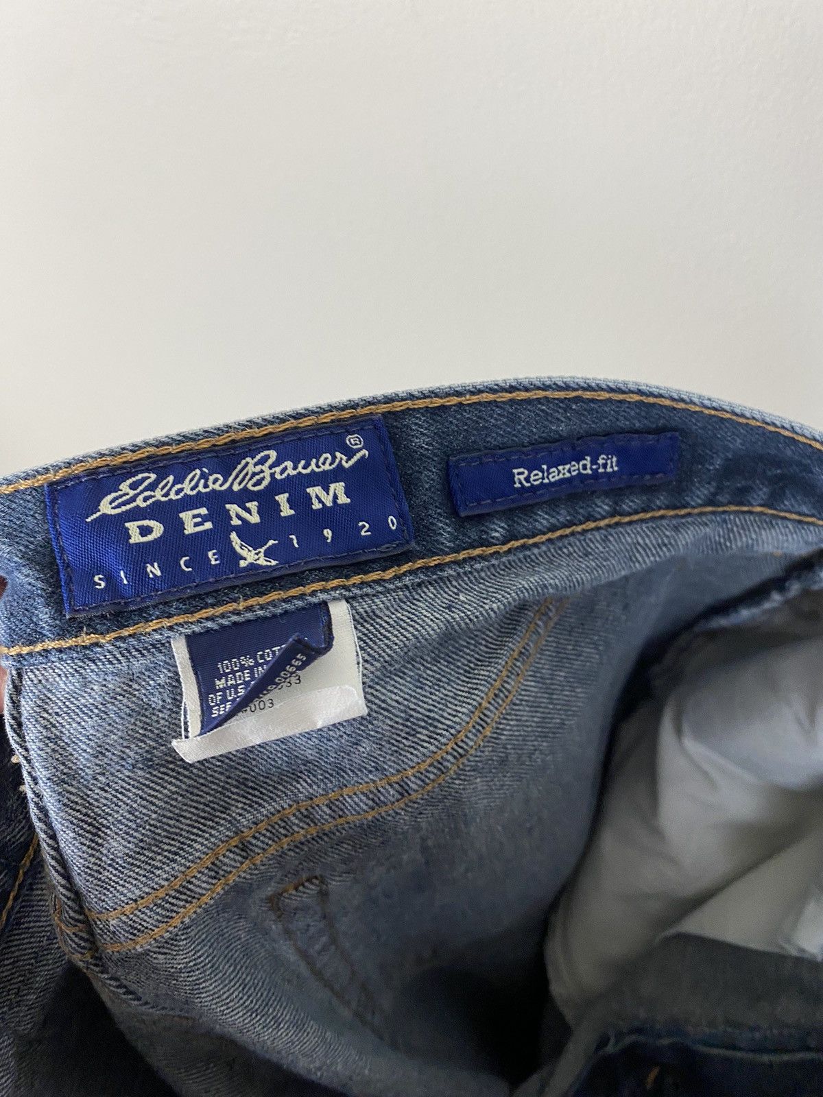Eddie Bauer Vintage Eddie Bauer Relaxed Fit Blue Denim Jeans Pants baggy Size US 32 / EU 48 - 8 Thumbnail