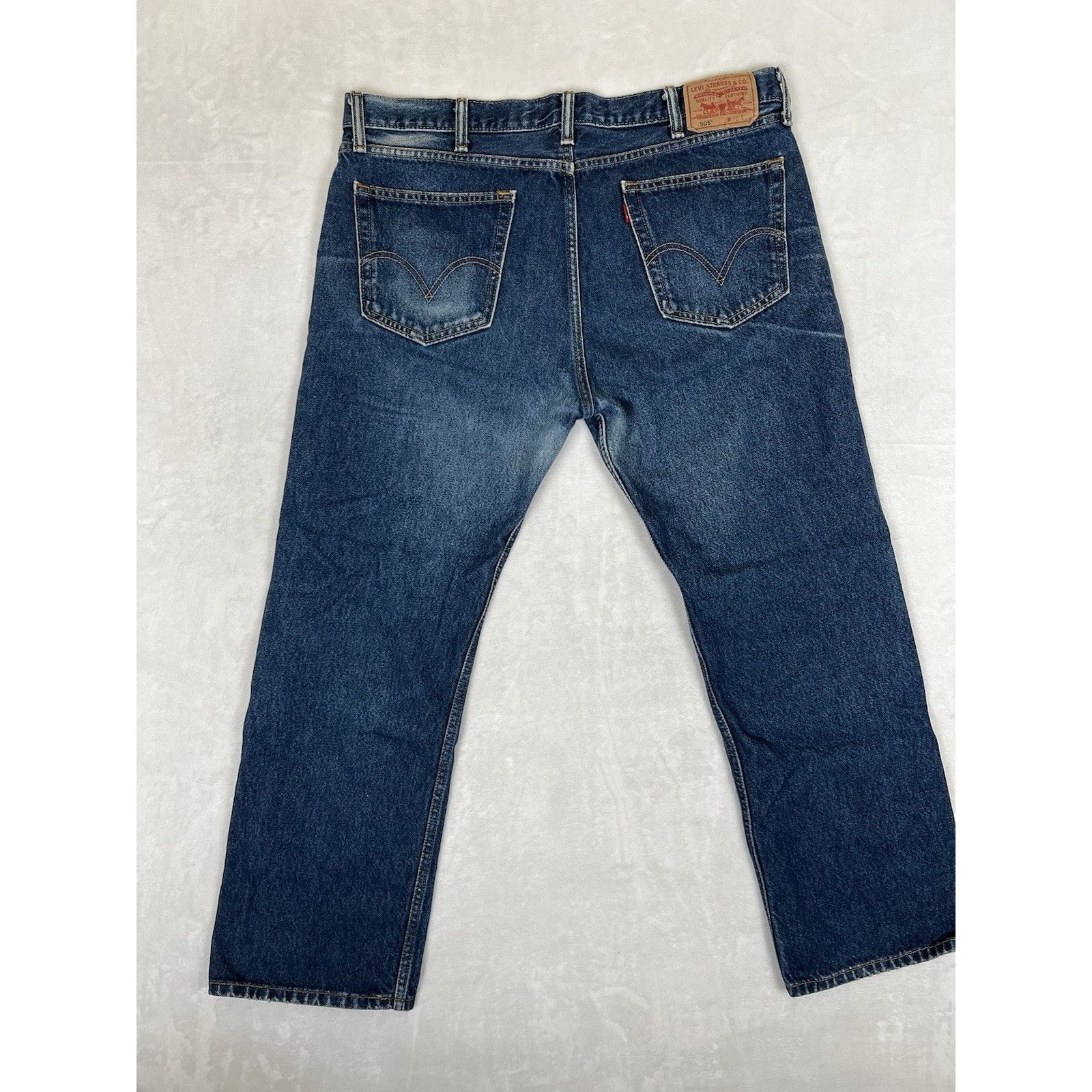 Levi's Vintage Levi’s 505 Blue Denim Jeans Size 40x30 Straight Fit Size US 40 / EU 56 - 8 Thumbnail